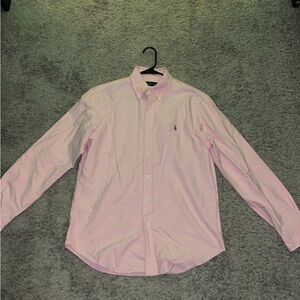 Ralph Lauren Light Pink Casual Button-Down Shirt